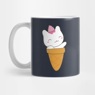 Kawaii Ice Cream Cat Mug